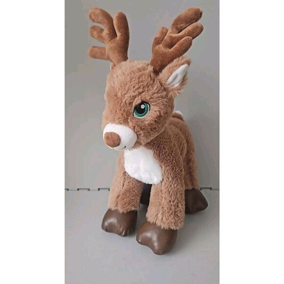 Build-A-Bear Reindeer Plush Blitzen/ Rudolph the Red Nose Reindeer Christmas 18” - Picture 1 of 8